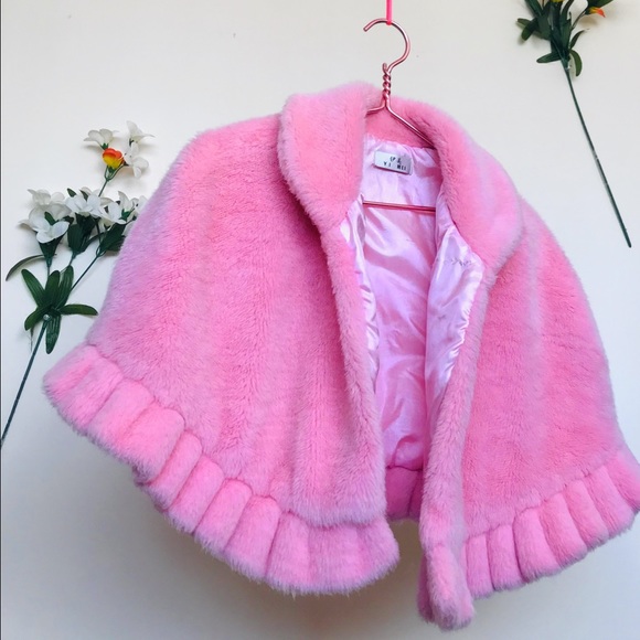 Super Cute Soft Pink Faux Fur top ( Versatile,l - Picture 2 of 6